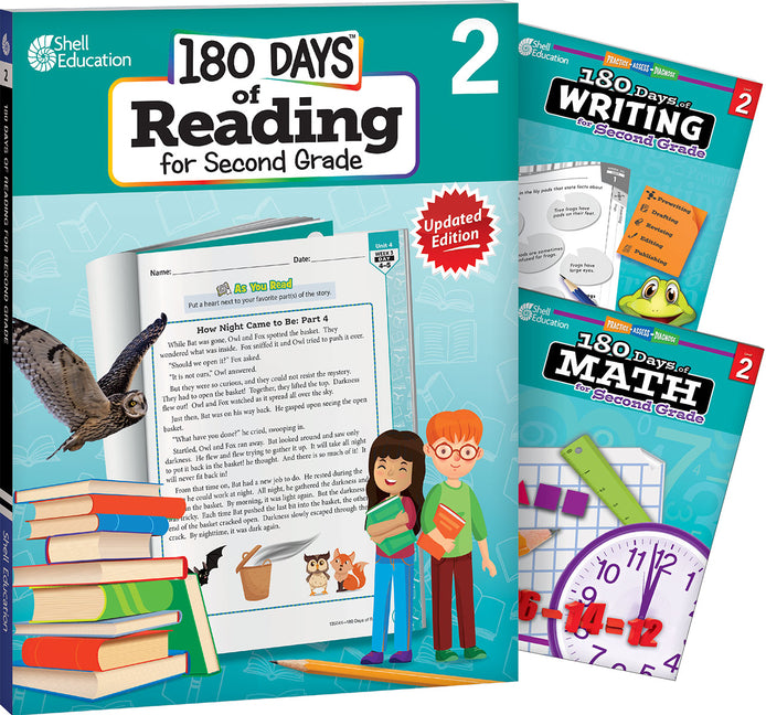 180 Days(tm) Reading, Writing and Math for Grade 2: 3-Book Set: Practice, Assess, Diagnose (180 Days of Practice) (1ST ed.)