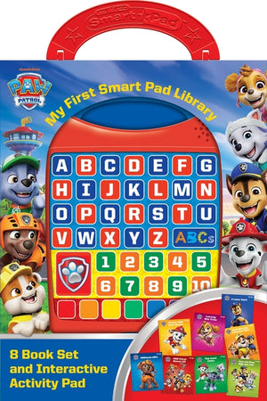 Nickelodeon Paw Patrol: My First Smart Pad Library 8-Book Set and Interactive Activity Pad Sound Book Set [With Battery]