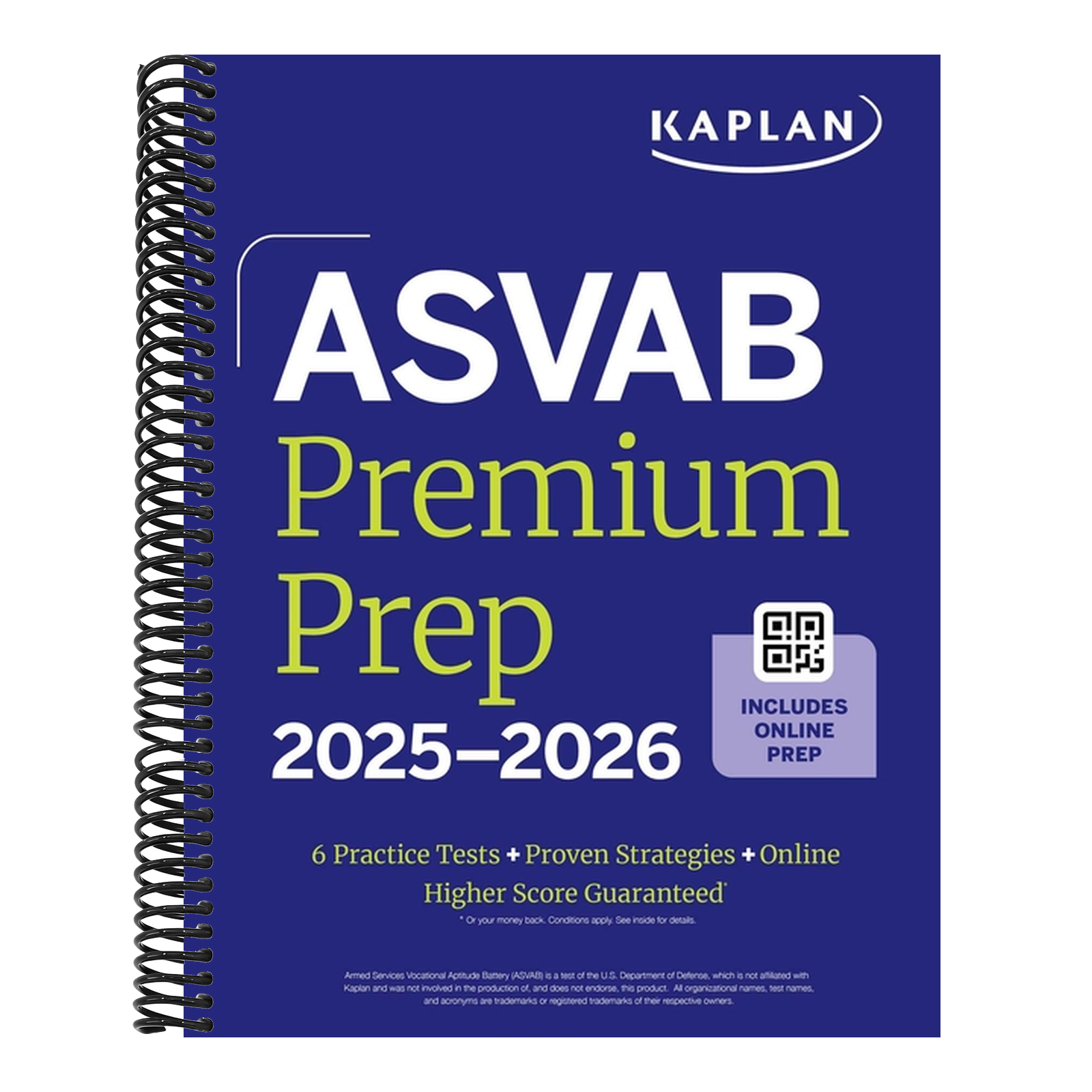 ASVAB Premium Prep 2025-2026: Includes 6 Full Length Practice Tests, 1000+ Practice Questions + Online Access to Interactive Video Lessons and Tutoria