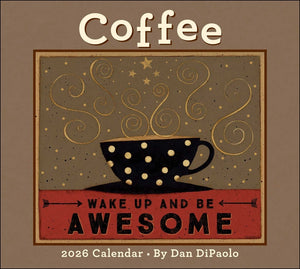 Coffee 2026 Deluxe Wall Calendar