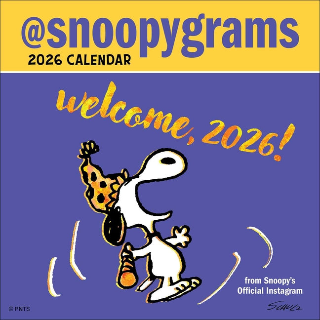 Peanuts(r) @Snoopygrams 2026 Mini Wall Calendar