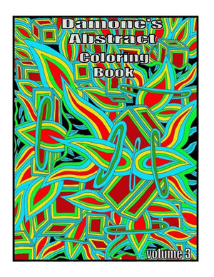 Damones abstrack coloring book 3: adult coloring book