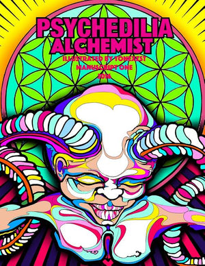 Psychedelia Alchemist Adult Coloring Book: Manuscript One