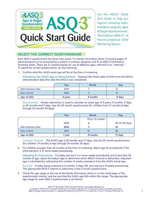 Asq-3(tm) Quick Start Guide (3RD ed.)