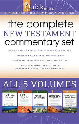 Quicknotes: The Complete New Testament Commentary Set, 5-Volume Set: Simplified Bible Commentary (Quicknotes Commentaries)