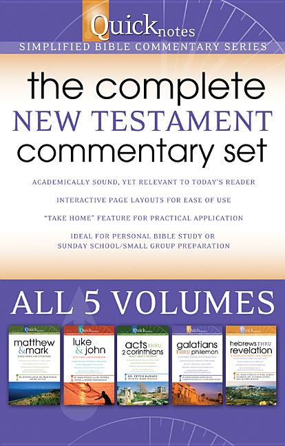 Quicknotes: The Complete New Testament Commentary Set, 5-Volume Set: Simplified Bible Commentary (Quicknotes Commentaries)