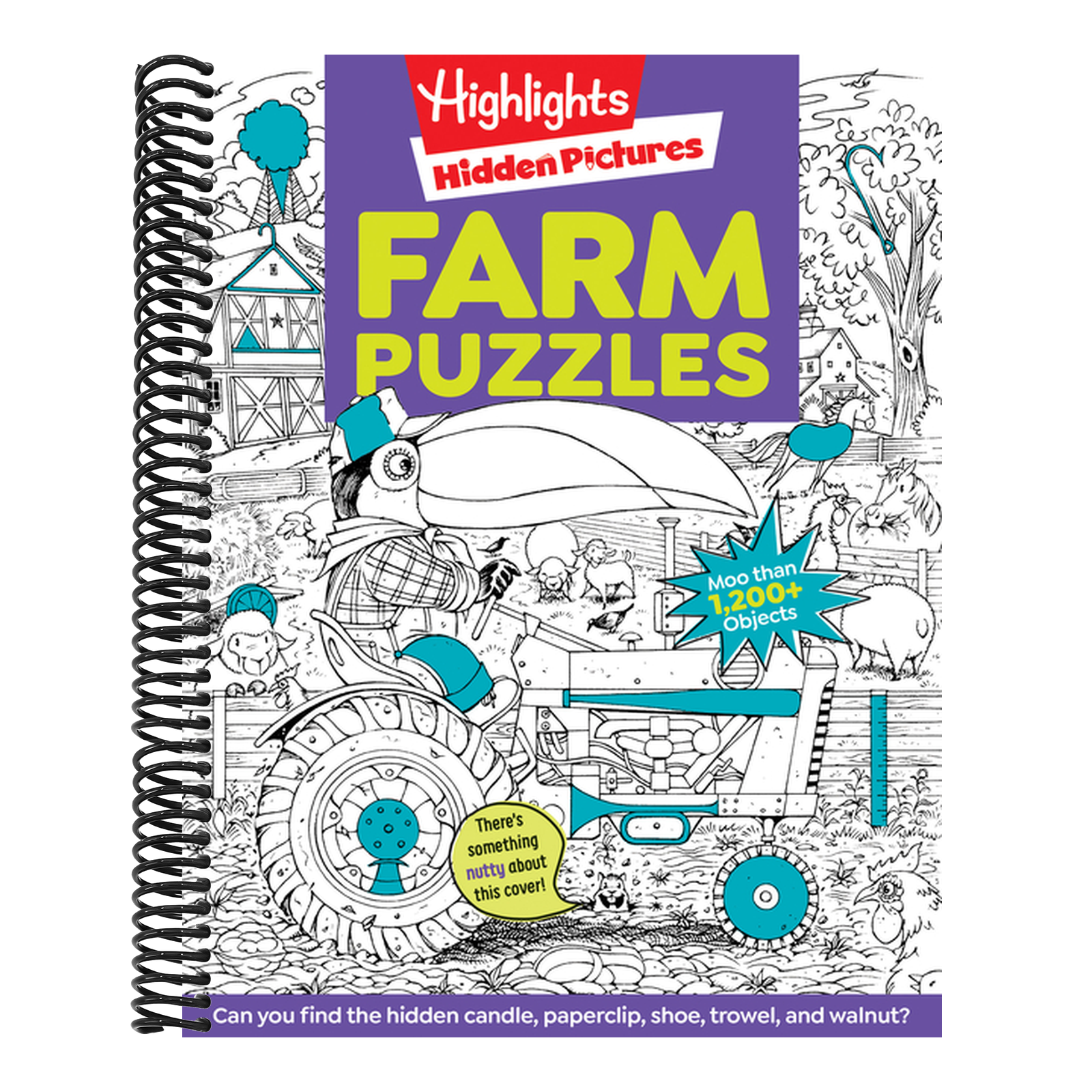 Farm Puzzles: Ultimate Farm Picture Puzzle Book with Over 1,200 Objects to Seek and Find, Farm-Themed Activity Book for Kids 6 and Older