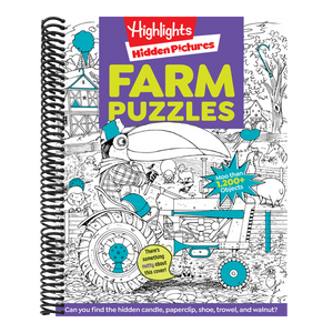 Farm Puzzles: Ultimate Farm Picture Puzzle Book with Over 1,200 Objects to Seek and Find, Farm-Themed Activity Book for Kids 6 and Older