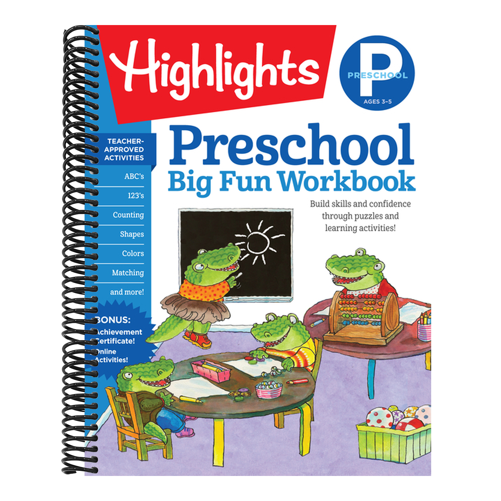Preschool Big Fun Workbook: 256-Page Preschool Learning Workbook, Practice Math, Writing, Shapes and More with Puzzles and Activities for Preschoolers
