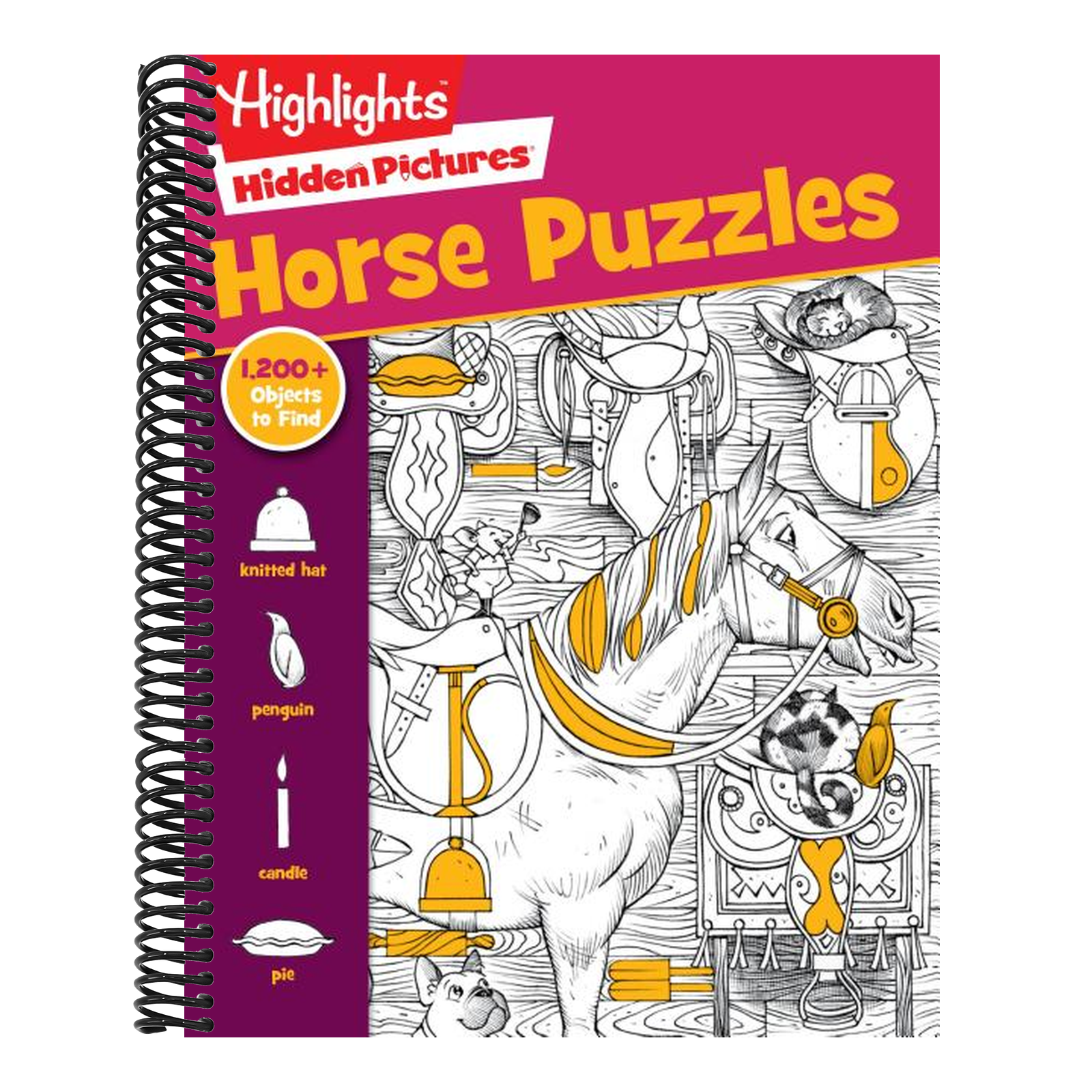 Horse Puzzles: Over 100 Search and Find Puzzles, Barns, Stables and Riding Adventures, Horse-Themed Hidden Pictures Activity Book for Kids 6 and Up