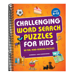 Challenging Word Search Puzzles for Kids: 90 Fun, Mind-Bending Puzzles