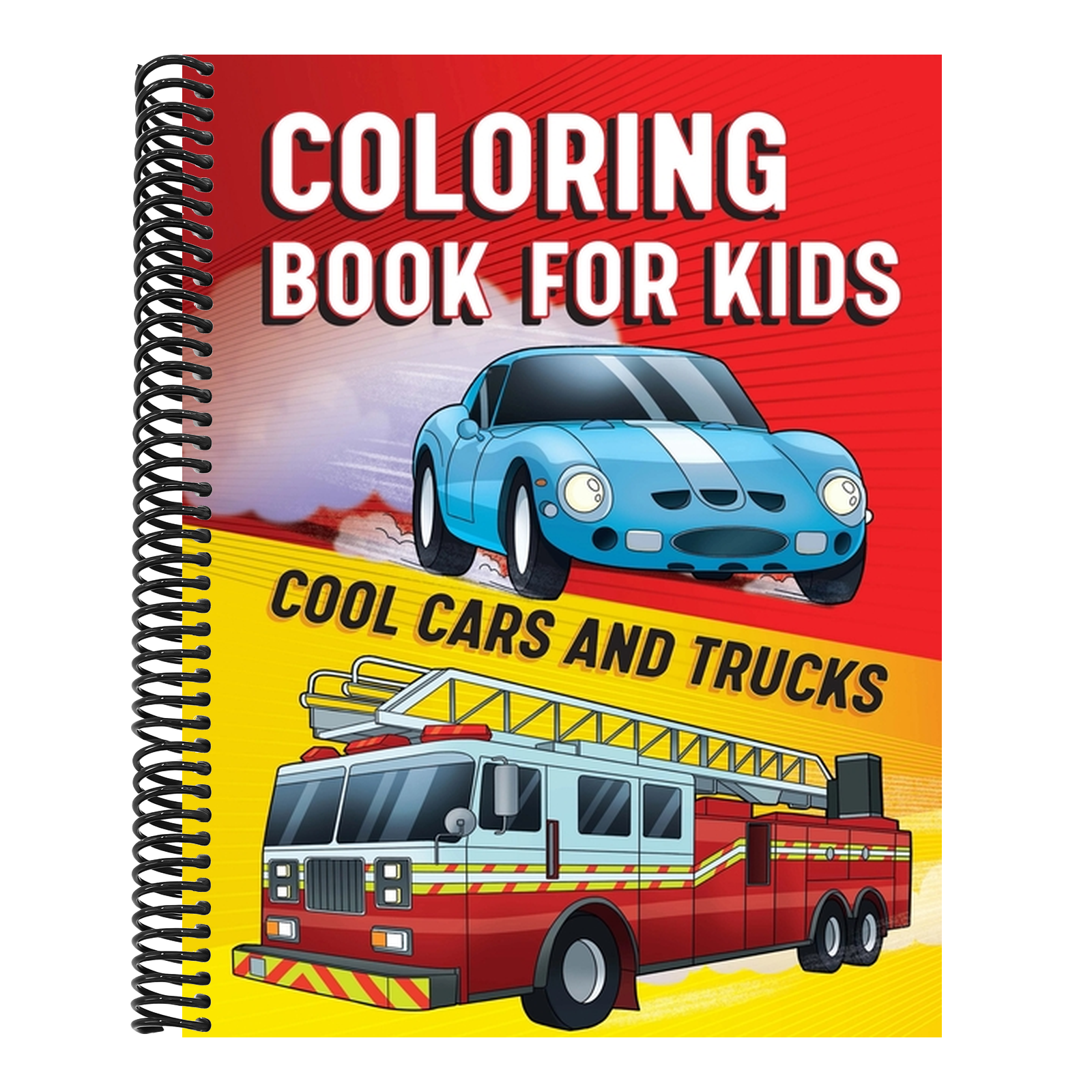 Coloring Book for Kids: Cool Cars & Trucks