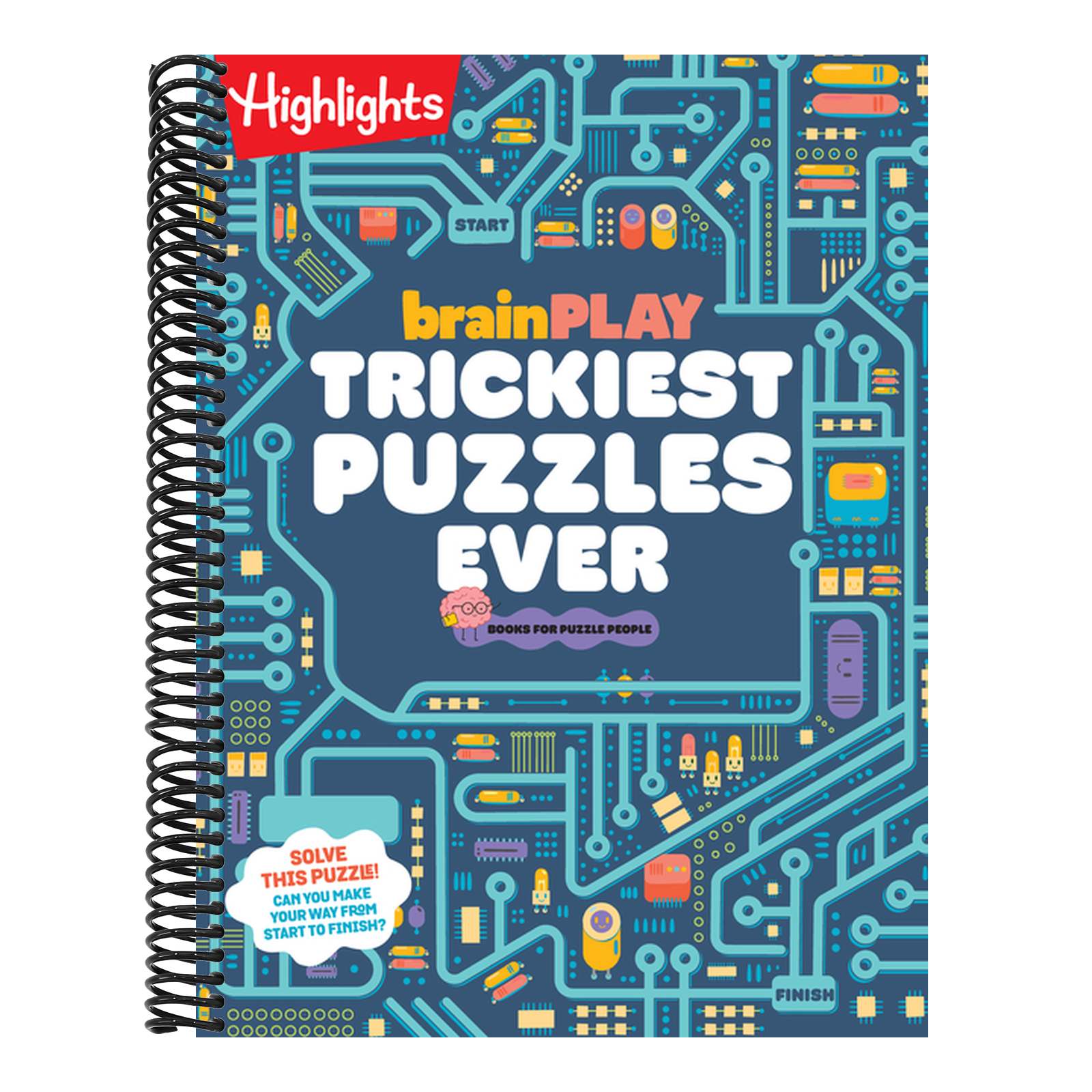 Brainplay Trickiest Puzzles Ever: Extra Tricky Brain Teasers, Logic Puzzles and Games for Kids 7 and Up, Over 200 Brain Games for Kids