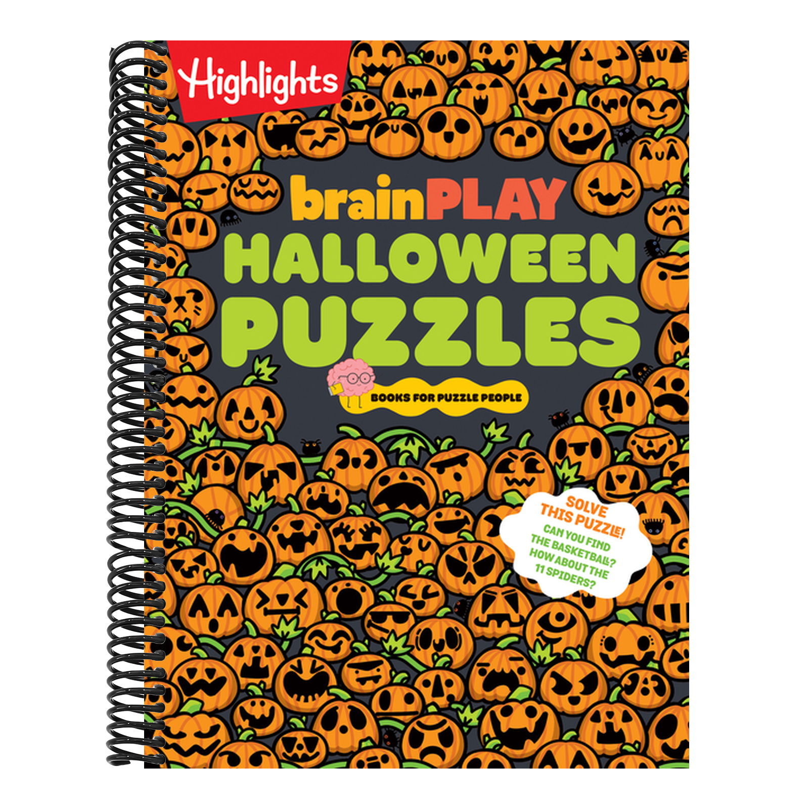 Brainplay Halloween Puzzles: A Challenging Halloween Activity Book for Kids Ages 7 and Up with Over 200 Puzzles, Logic Games, Mazes and Hidden Picture