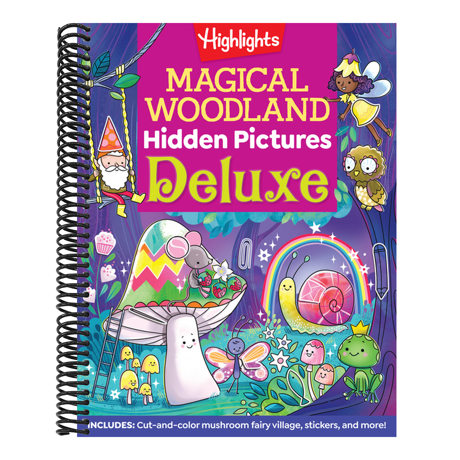 Magical Woodland Hidden Pictures Deluxe: 96 Pages of Magical Recipes, Crafts, Forest Puzzles and Stickers, Search for Mushrooms, Gnomes, Woodland Anim
