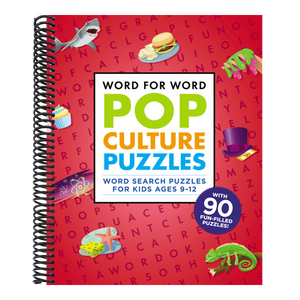 Word for Word: Pop Culture Puzzles: Word Search Book for Kids Ages 9-12