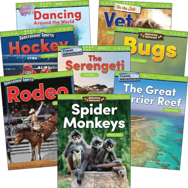 Numbers & Counting: Grades K-1 (8-Book Set) (Mathematics in the Real World) (1ST ed.)