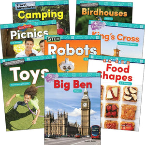 Geometry: Grades K-1 (8-Book Set) (Mathematics in the Real World) (1ST ed.)