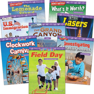 Measurement and Data: Grades 2-3 (8-Book Set) (Mathematics in the Real World) (1ST ed.)