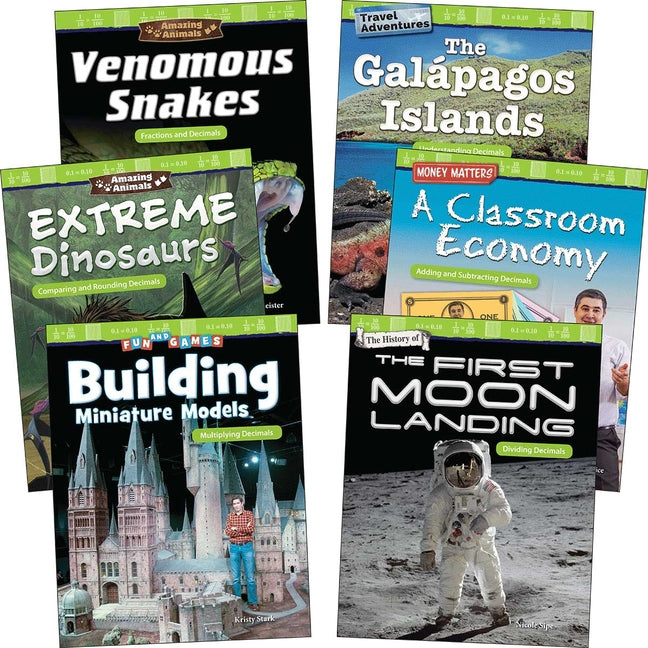 Fractions & Decimals: Grades 4-5 (6-Book Set) (Mathematics in the Real World) (1ST ed.)