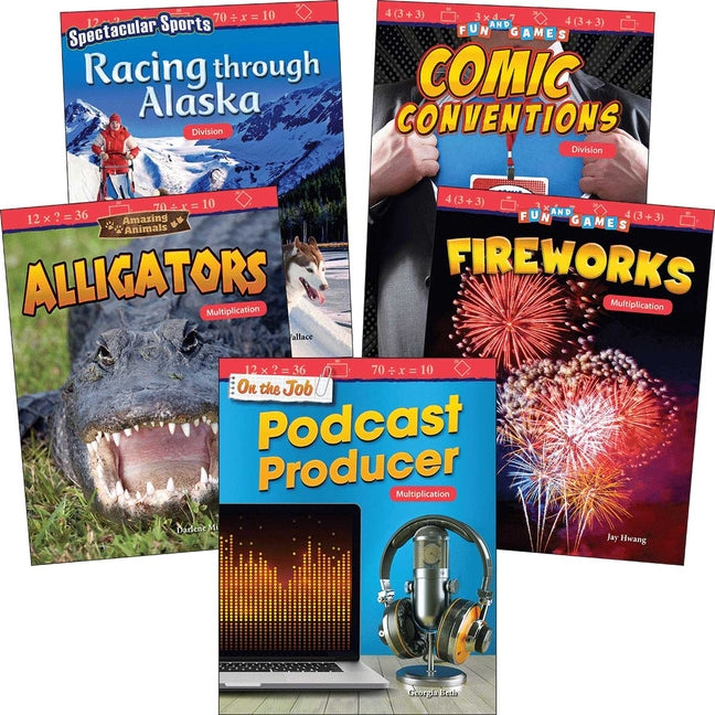 Multiplication & Division: Grades 4-5 (5-Book Set) (Mathematics in the Real World) (1ST ed.)