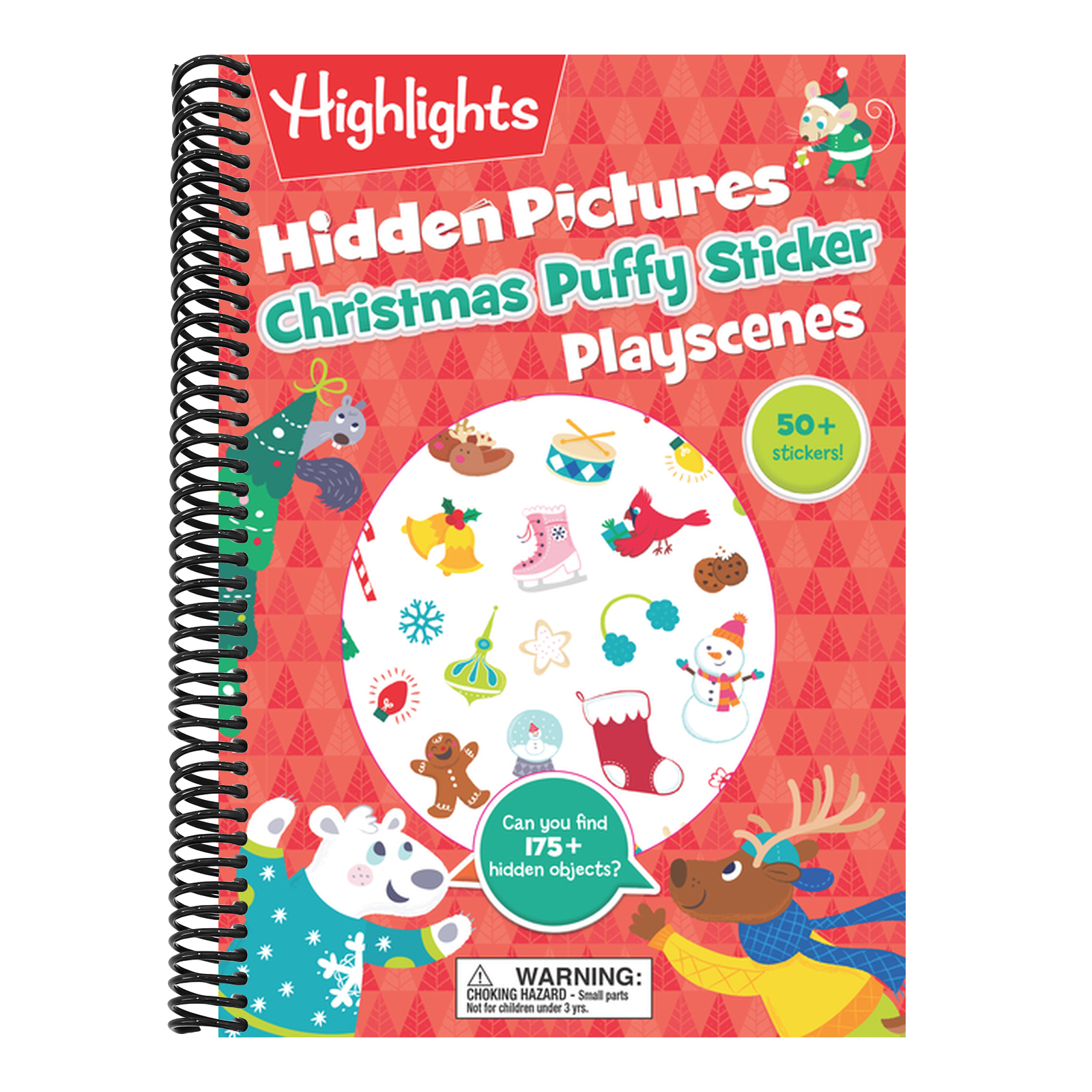 Christmas Hidden Pictures Puffy Sticker Playscenes: Christmas Activity Book with Over 50 Puffy Stickers, Festive Games and Hidden Pictures Puzzles for