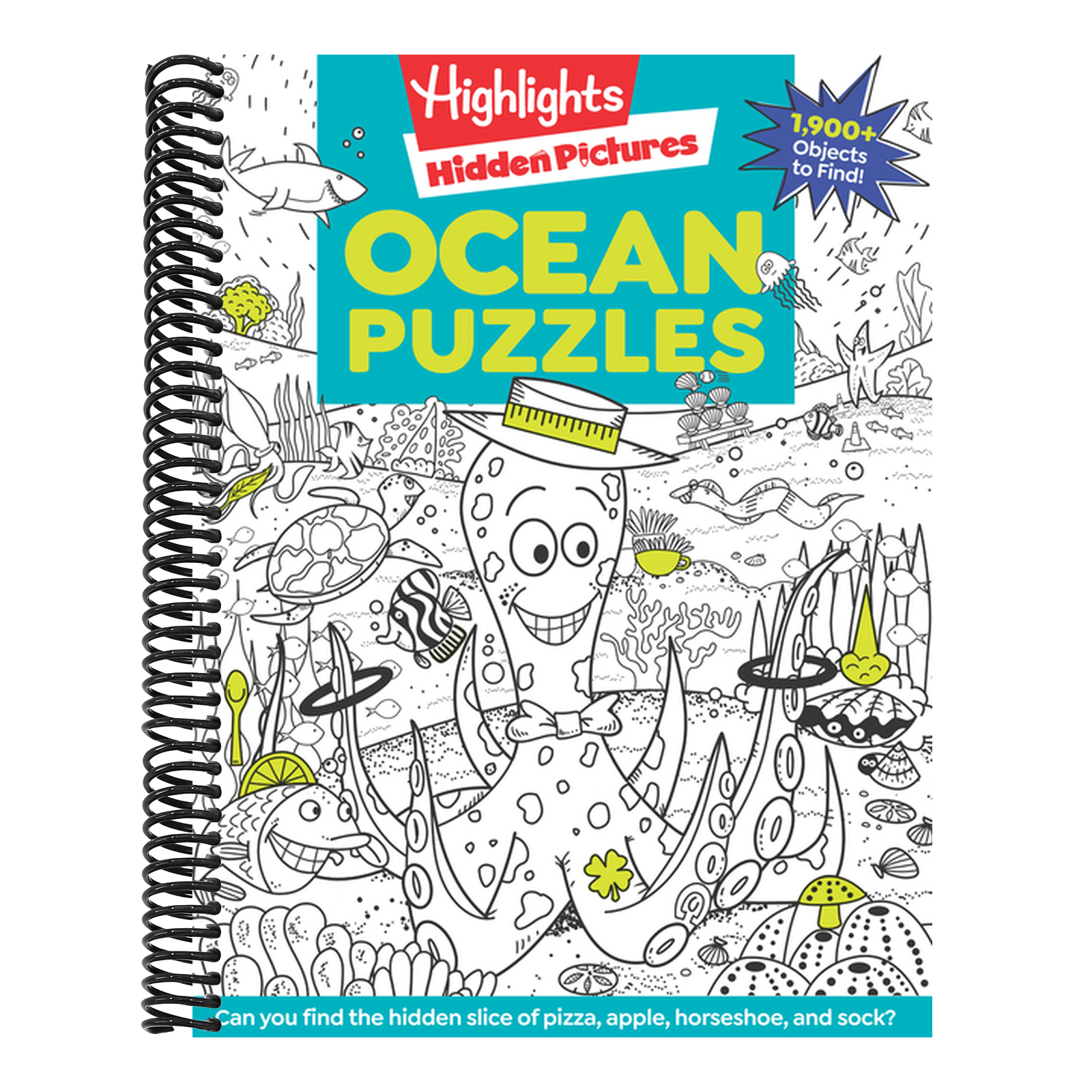 Ocean Puzzles: Over 100 Ocean-Themed Search and Find Puzzles for Kids 6 and Over, Featuring Sea Creatures, Marine Animals, Underwater Scenes and Over