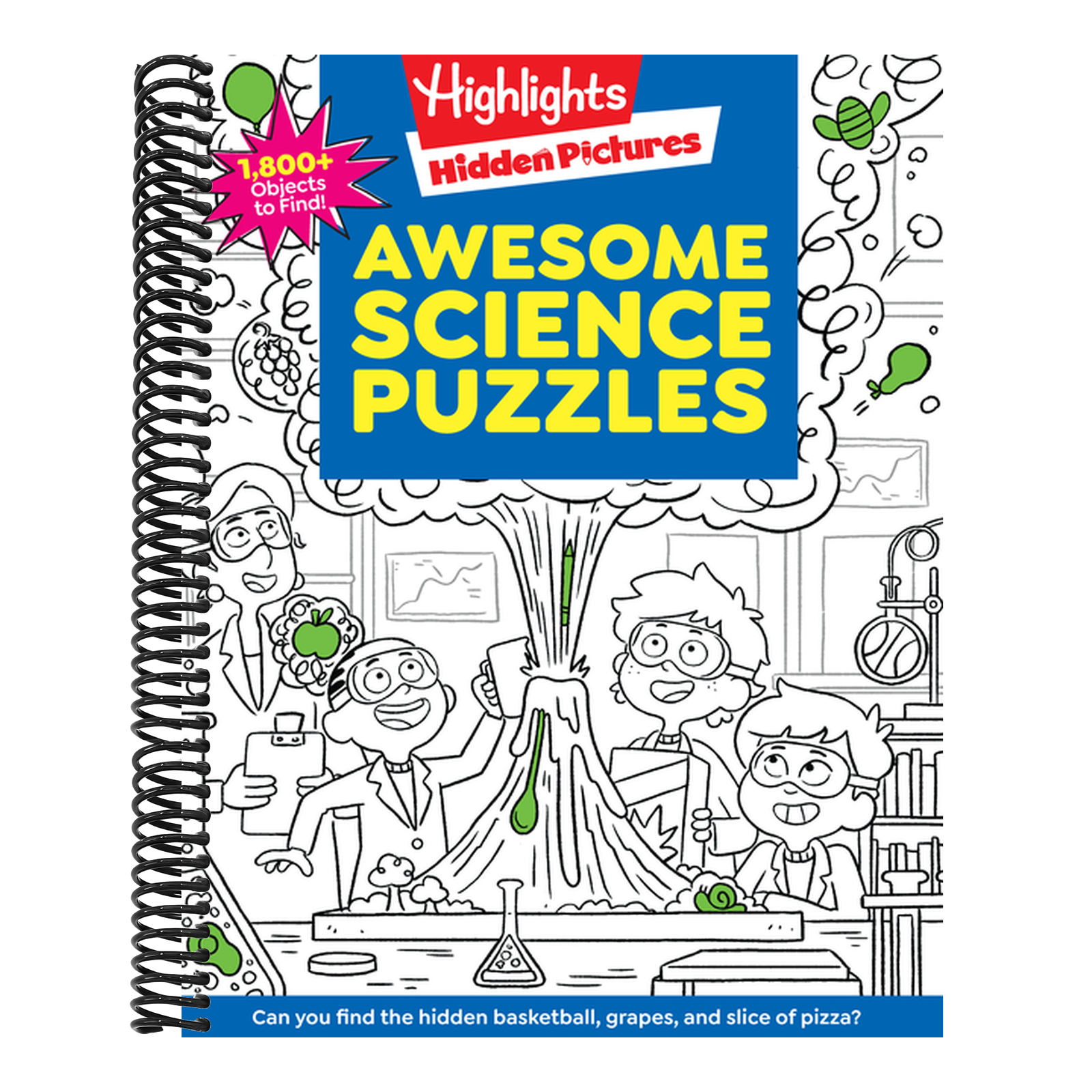 Awesome Science Puzzles: Find and Seek 100+ Science Hidden Picture Puzzles for Kids 6+, Highlights Puzzle Book for Kids