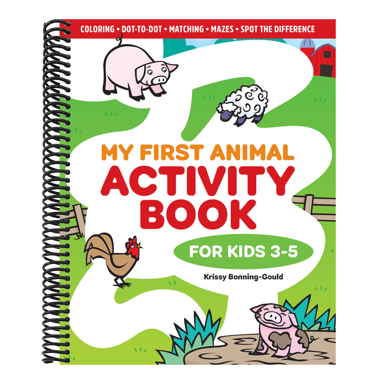 My First Animal Activity Book: For Kids 3-5