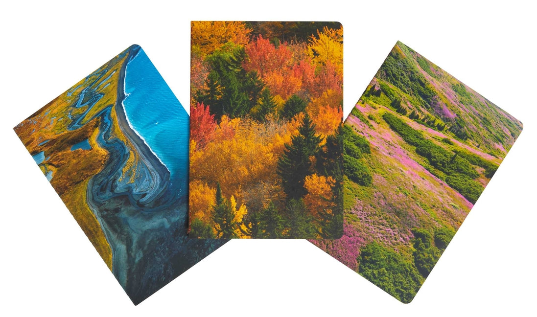 Refuge Sewn Notebook Collection (Set of 3): National Wildlife Refuge System (Gifts for Outdoor Enthusiasts and Nature Lovers, Journals for Hikers, Nat