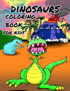 Dinosaur coloring book for kids: Great Gift for Boys & Girls, ages 4-8