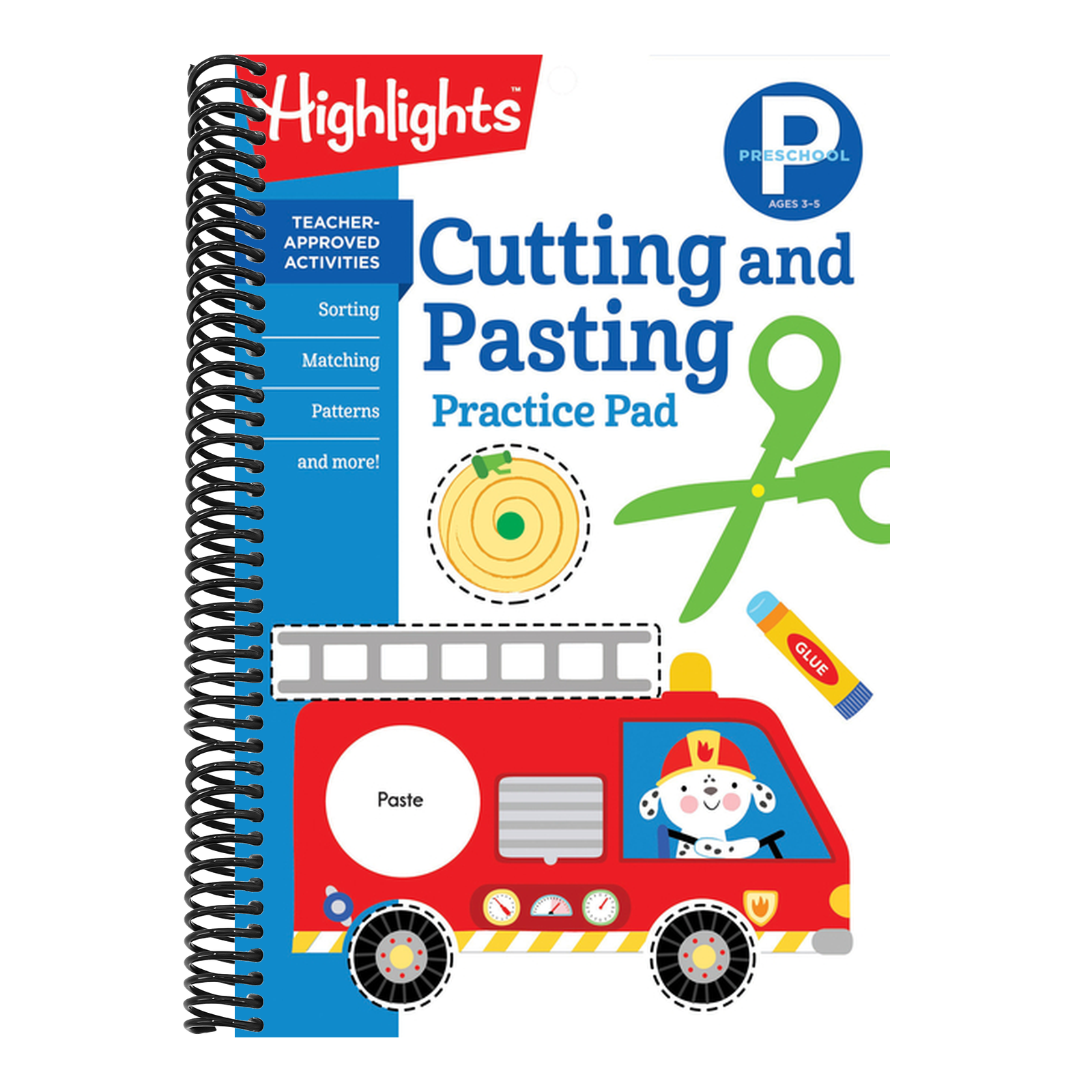 Preschool Cutting and Pasting: Scissor Skills Activity Book for Preschoolers to Practice Cutting Paper, Sort, Match, Find Patterns and More