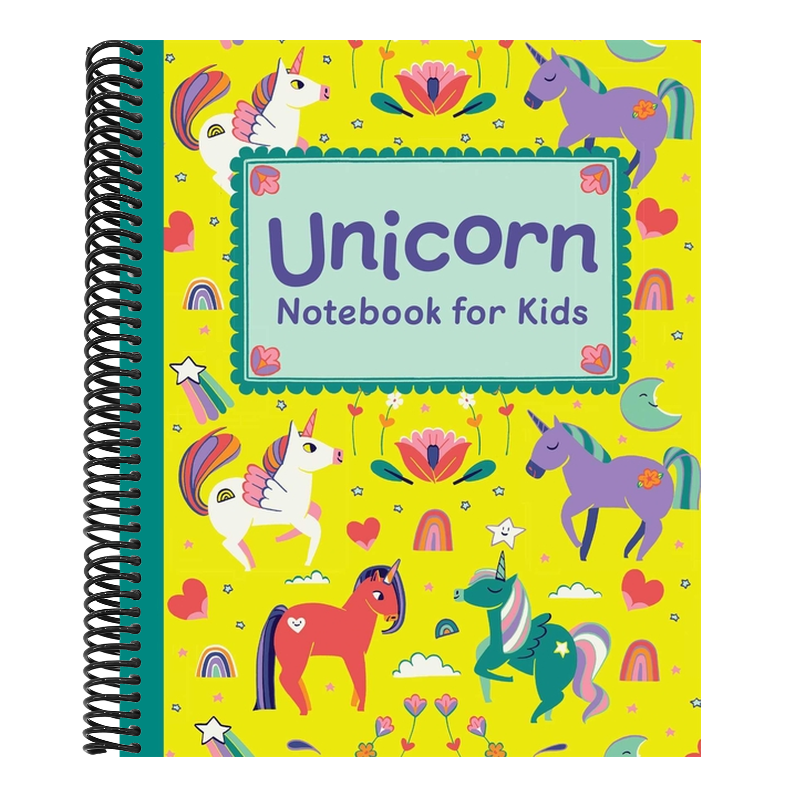 Unicorn Notebook for Kids: Featuring Cute Unicorn Art and Lined, Blank, Graphed and Bulleted Pages Perfect for Journaling and Doodling!