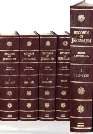 Records of Jerusalem 1917-1971 9 Volume Hardback Set (Cambridge Archive Editions)