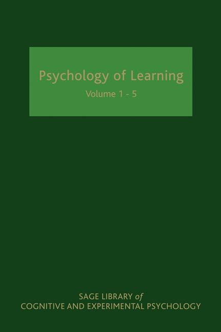 Psychology of Learning (Five-Volume Set) (Sage Library of Cognitive and Experimental Psychology) (1ST ed.)