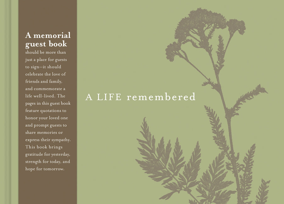 A Life Remembered: A Guest Book