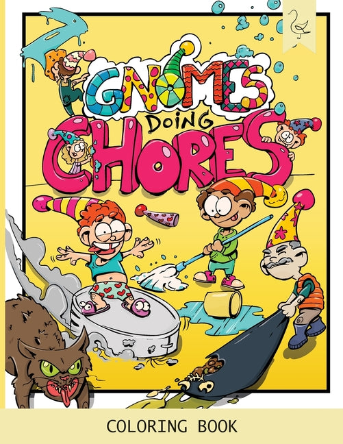 Gnomes Doing Chores: Coloring Book