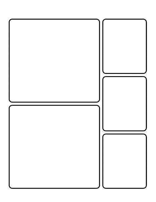 Comic Strips Vol IV - Create Your Own Comic Book & Cover: Rounded Corners, 100 Pages, 8.5 x 11, Soft Cover