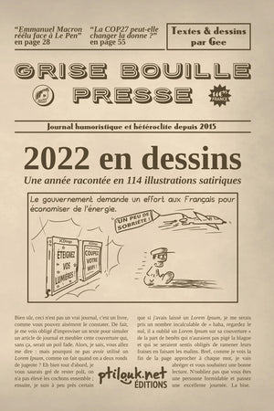 2022 en dessins: Grise Bouille Presse