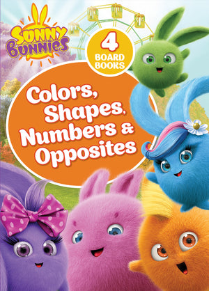 Sunny Bunnies Book Set - My First 100 Words Concepts: Colors, Shapes, Numbers & Opposites Learning Books for 2-3 Year Olds 4-Book Board Set for Toddle (Sunny Bunnies)