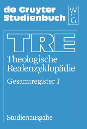 Gesamtregister: Band I: Bibelstellen, Orte, Sachen. Band II: Namen (de Gruyter Studienbuch) (1ST ed.)