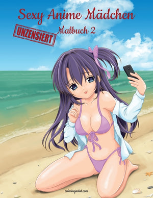 Sexy Anime Mädchen Unzensiert Malbuch 2
