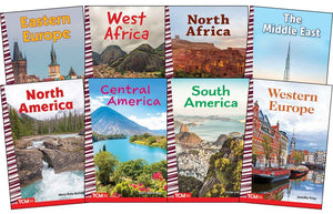 Explore the World: The Americas, Europe, Africa and the Middle East: Social Studies Readers 8-Book Set (Social Studies: Informational Text) (1ST ed.)