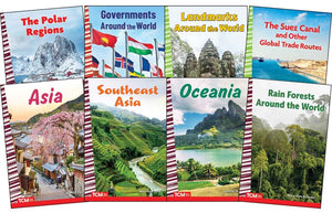Explore the World: Asia, Oceania, Polar Regions, Landmarks, and Governance: Social Studies Readers 8-Book Set (Social Studies: Informational Text) (1ST ed.)