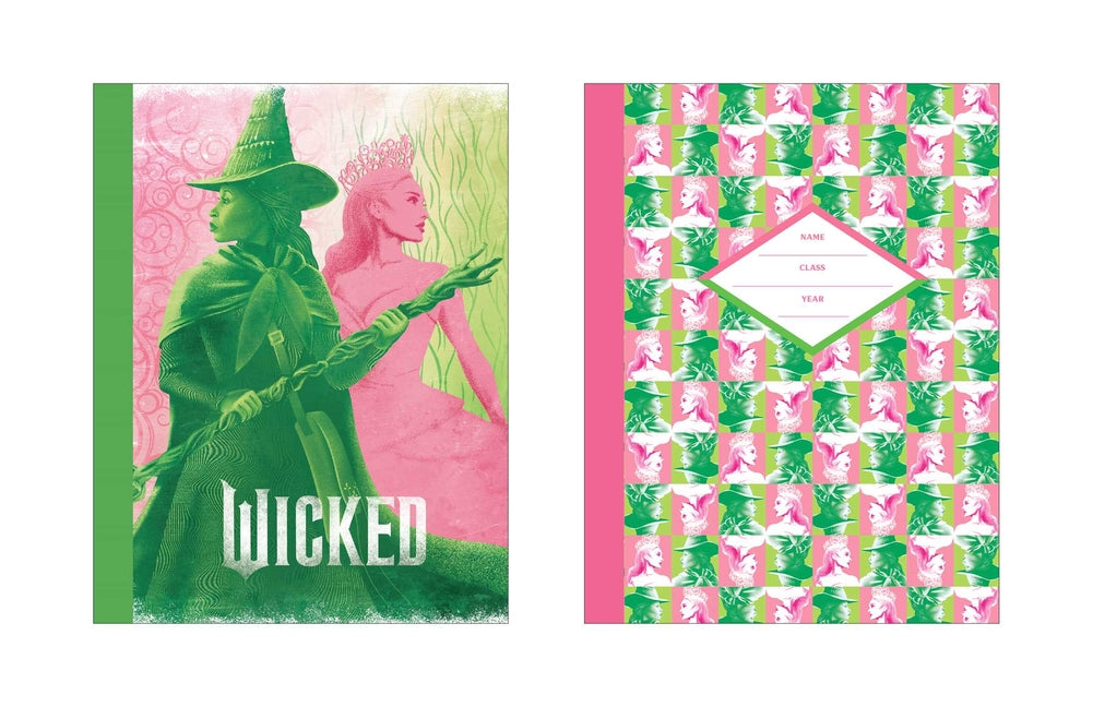 Wicked Pink & Green Composition Notebook Set (Set of 2) (Wicked)