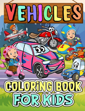 Kids Vehicle Coloring Book