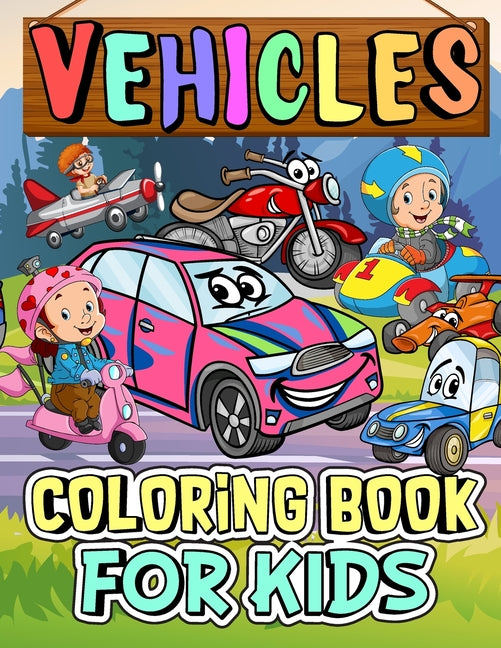 Kids Vehicle Coloring Book