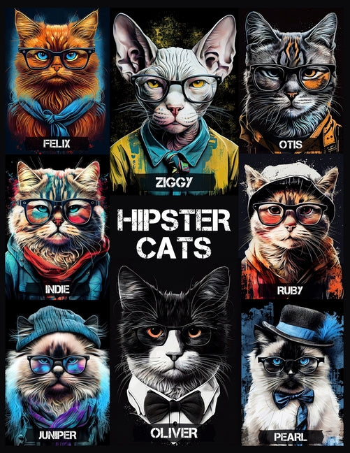 Hipster Cats: Cool cats with glasses and scarves - a hipster adventure
