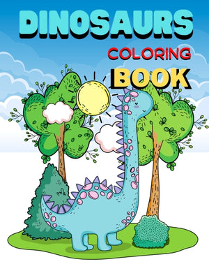 Dinosaurs coloring book: 8.5"x11" 40 pages for kids boy girls