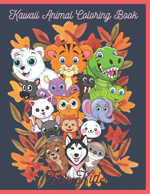 Kawaii Animal Coloring Book For Kids: 20 Kawaii Coloring Pages with Animals for Children of any age